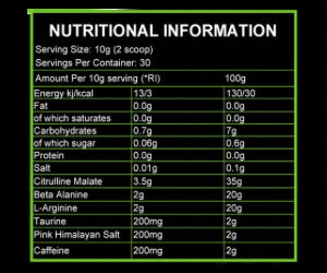 Rampage - Pump Pre Workout