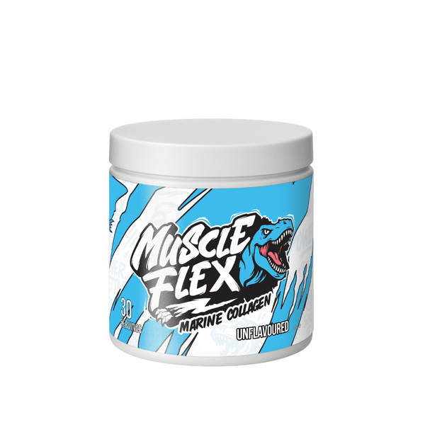 Muscle Flex Marine Collagen peptides powder tub, unflavoured