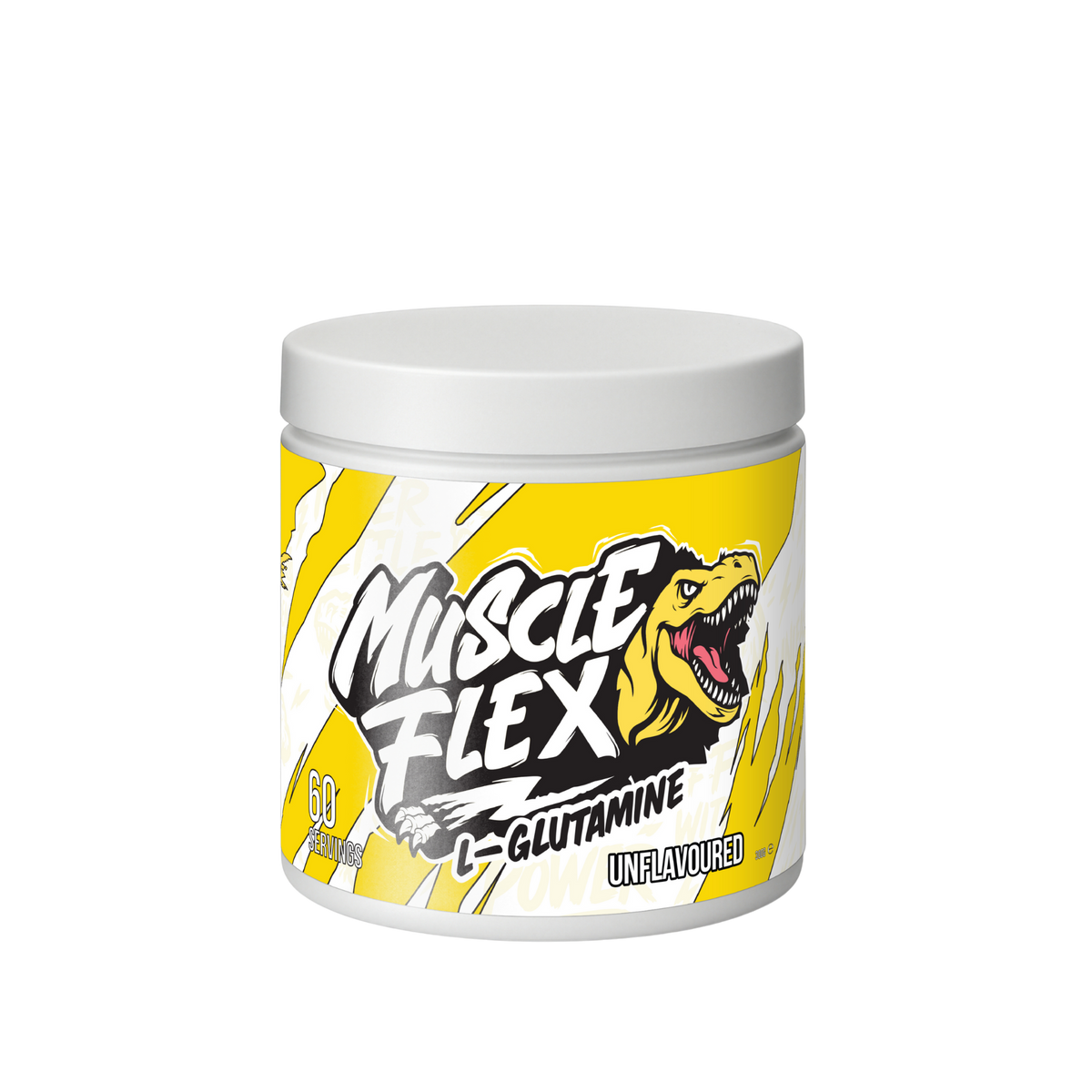 Muscle Flex L-Glutamine powder tub, unflavoured