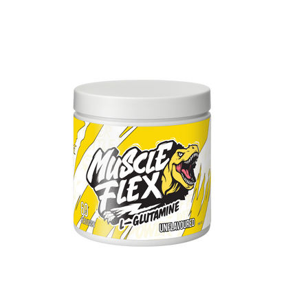 Muscle Flex L-Glutamine powder tub, unflavoured